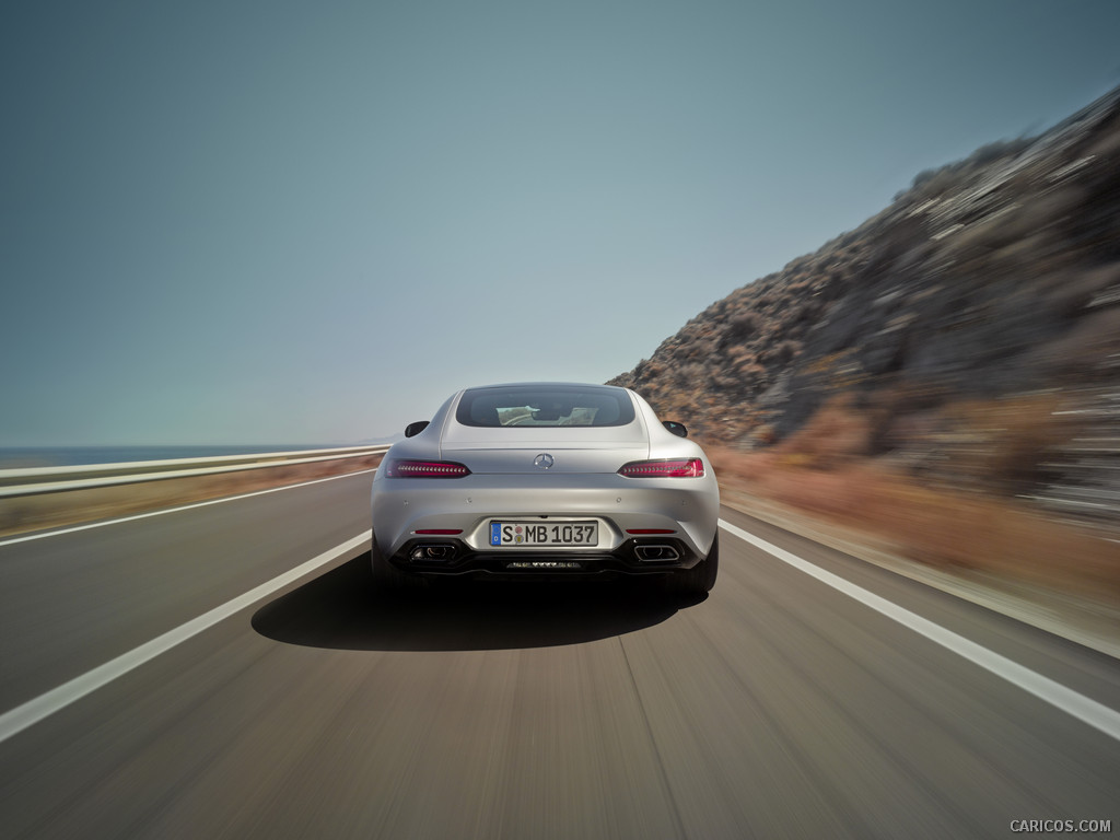 2016 Mercedes-AMG GT (Designo Iridium Silver Magno) - Rear