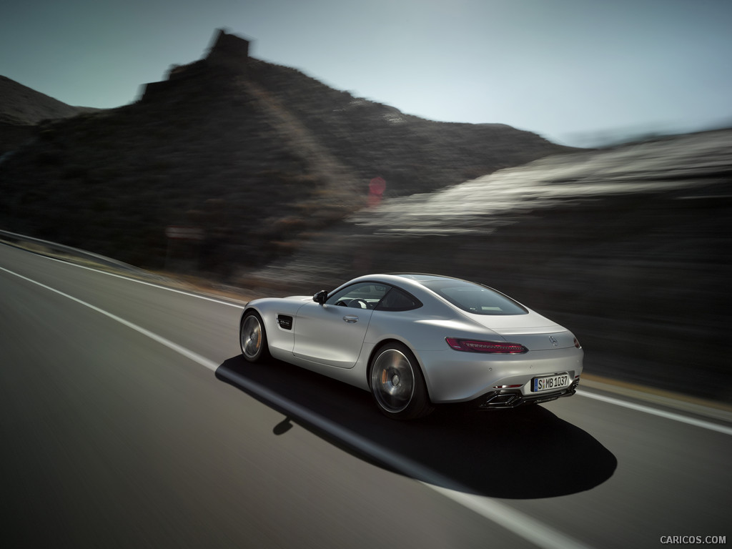 2016 Mercedes-AMG GT (Designo Iridium Silver Magno) - Rear