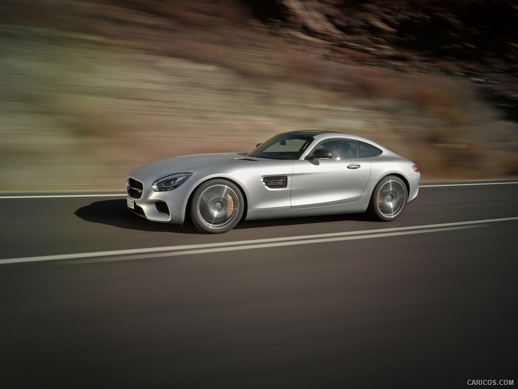 2016 Mercedes-AMG GT (Designo Iridium Silver Magno) - Side