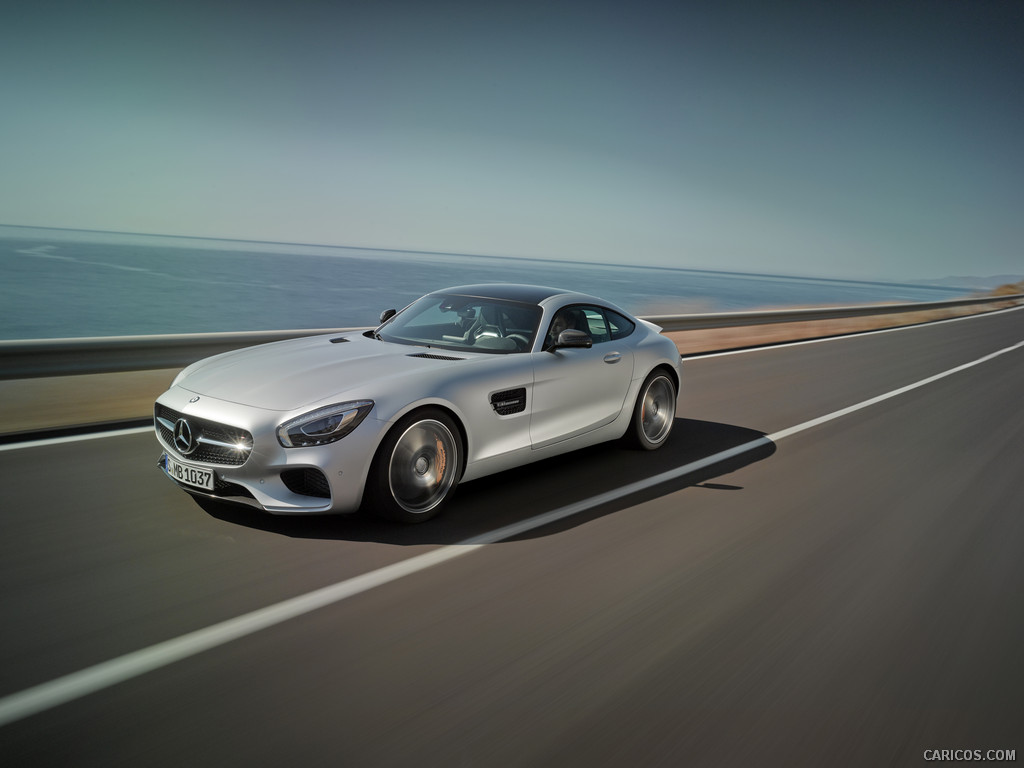 2016 Mercedes-AMG GT (Designo Iridium Silver Magno) - Side