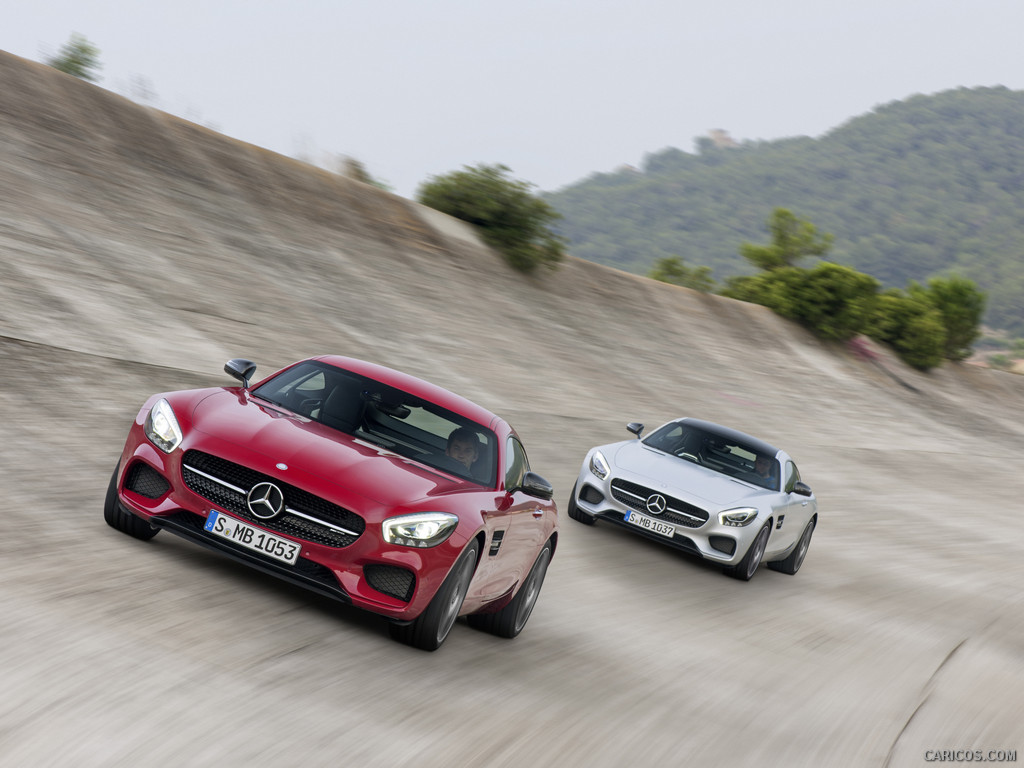 2016 Mercedes-AMG GT (Fire Opal) - Front