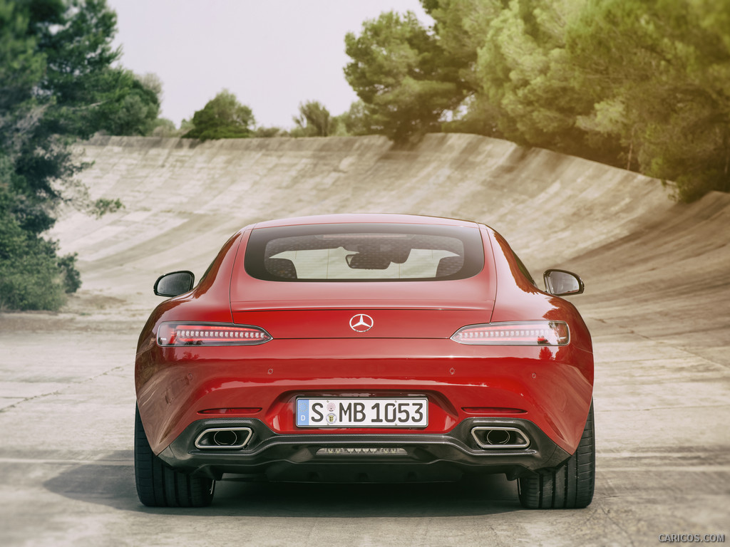 2016 Mercedes-AMG GT (Fire Opal) - Rear