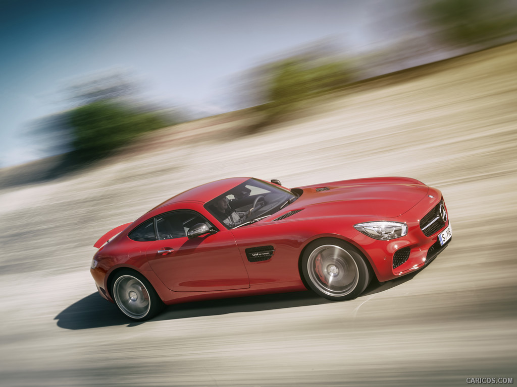 2016 Mercedes-AMG GT (Fire Opal) - Side