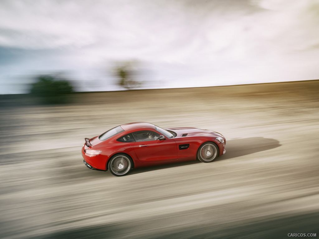 2016 Mercedes-AMG GT (Fire Opal) - Side