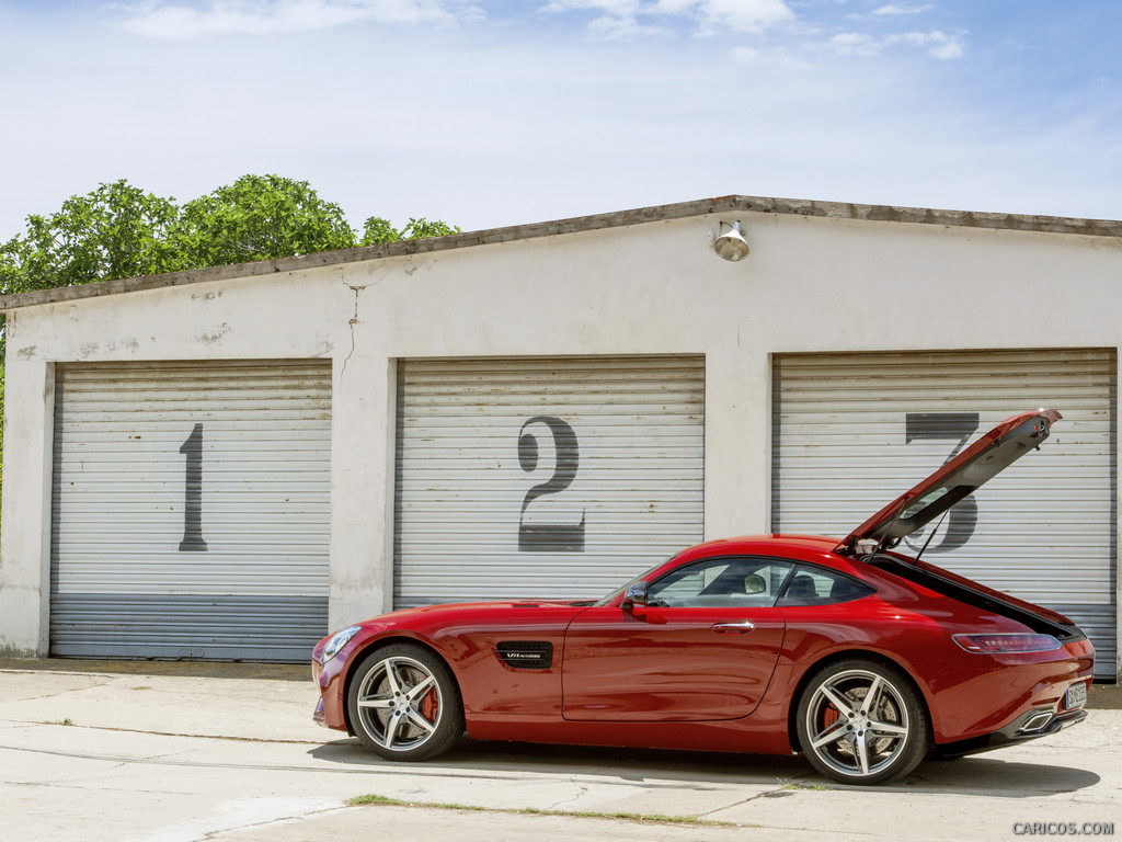 2016 Mercedes-AMG GT (Fire Opal) - Side