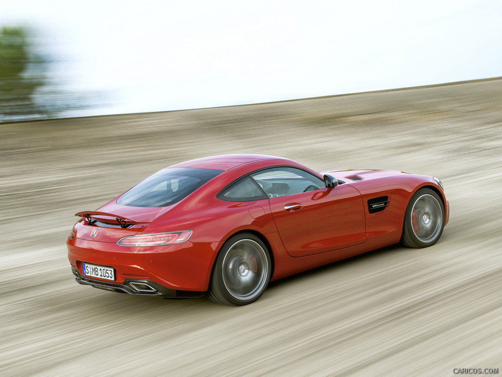 2016 Mercedes-AMG GT (Fire Opal) - Side