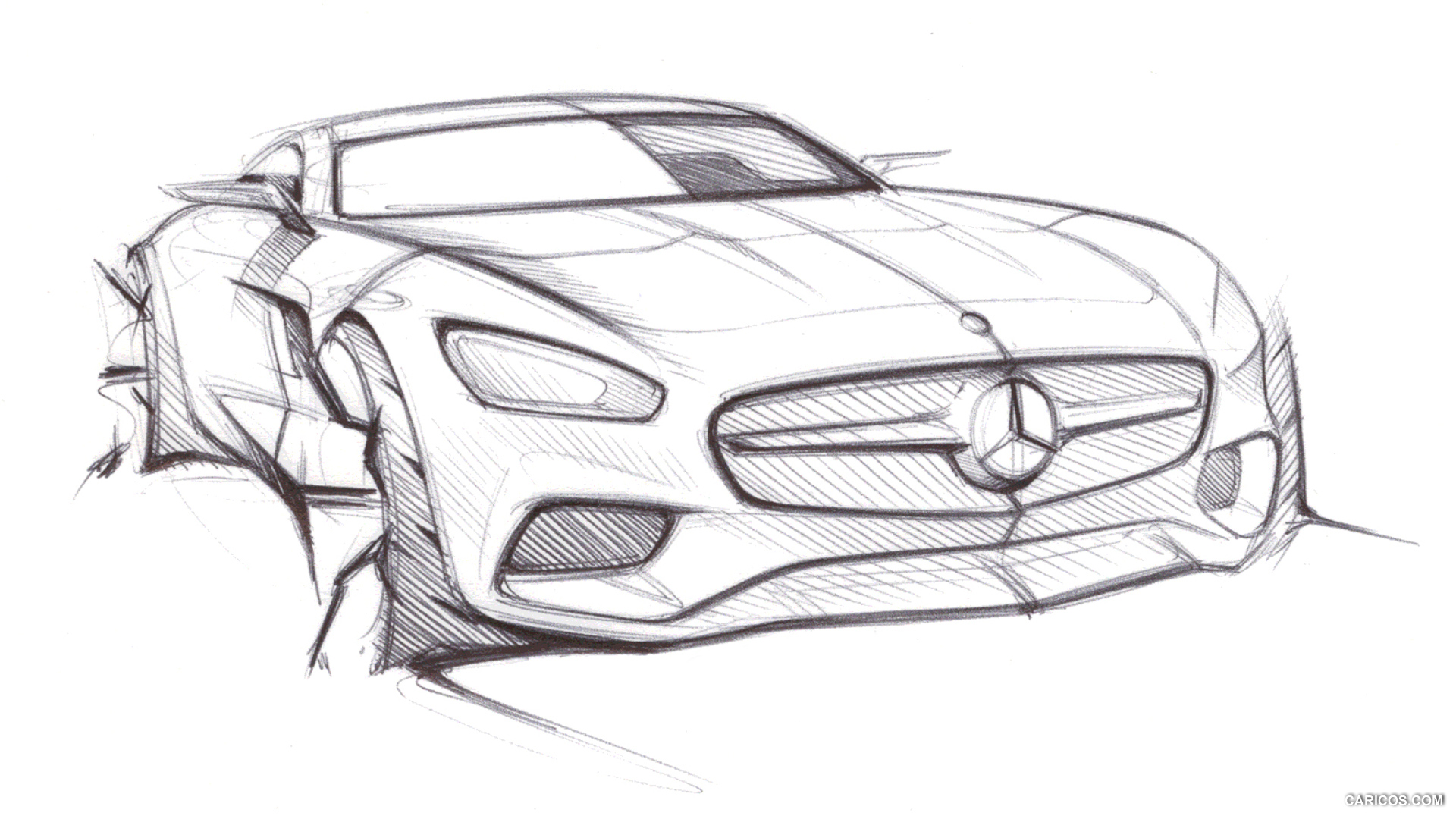 2016 Mercedes-AMG GT  - Design Sketch, #157 of 190