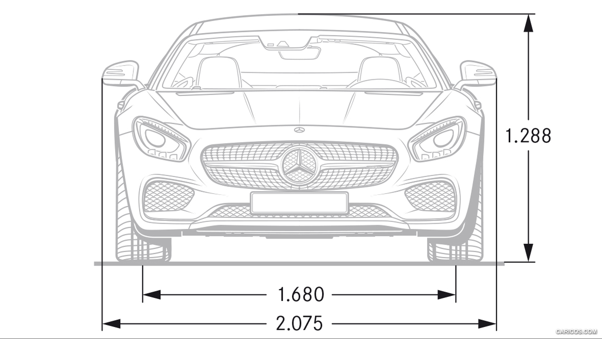 2016 Mercedes-AMG GT  - Dimensions, #153 of 190