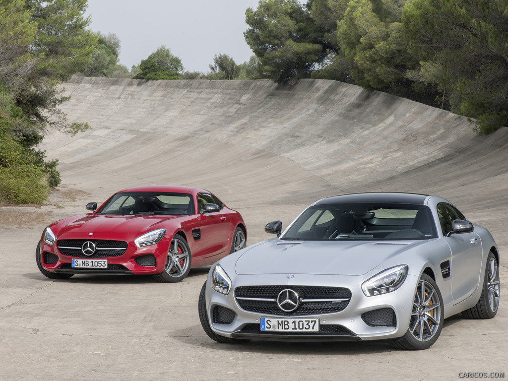 2016 Mercedes-AMG GT Designo (Iridium Silver Magno) - Front