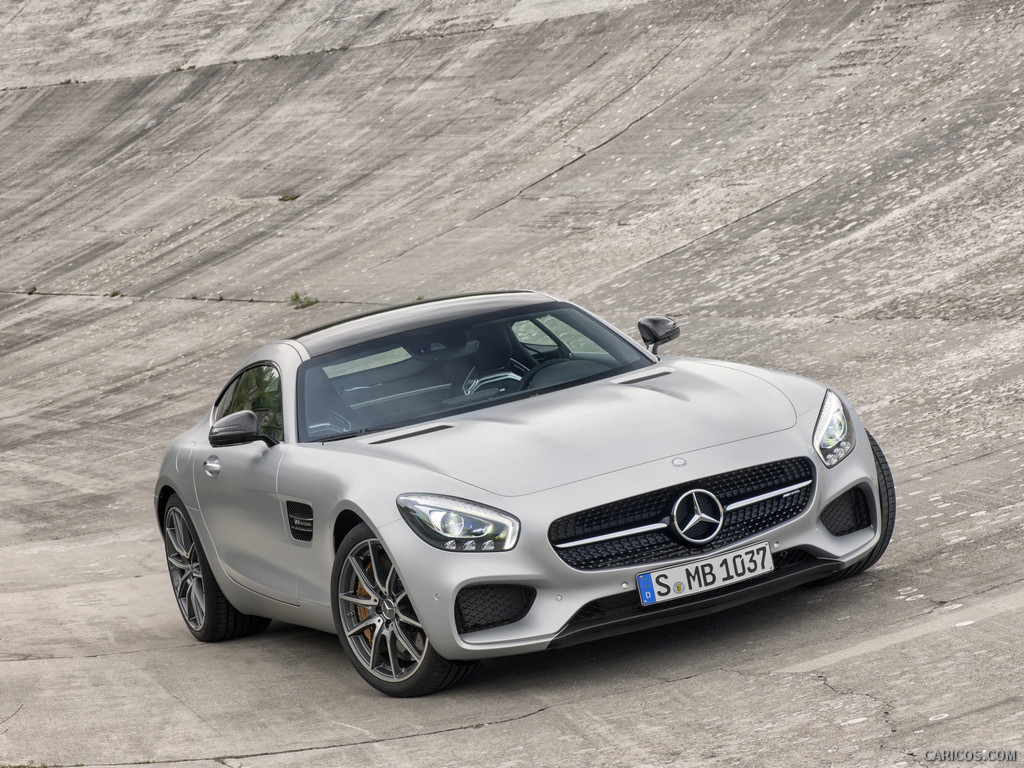 2016 Mercedes-AMG GT Designo (Iridium Silver Magno) - Front