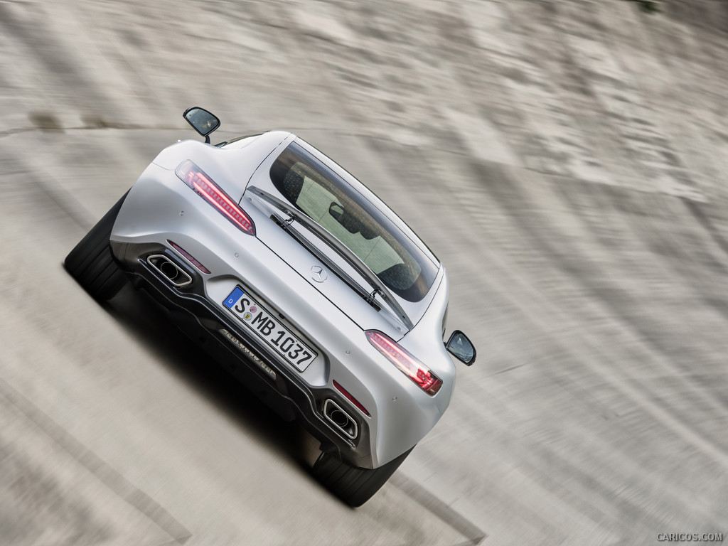 2016 Mercedes-AMG GT Designo (Iridium Silver Magno) - Rear