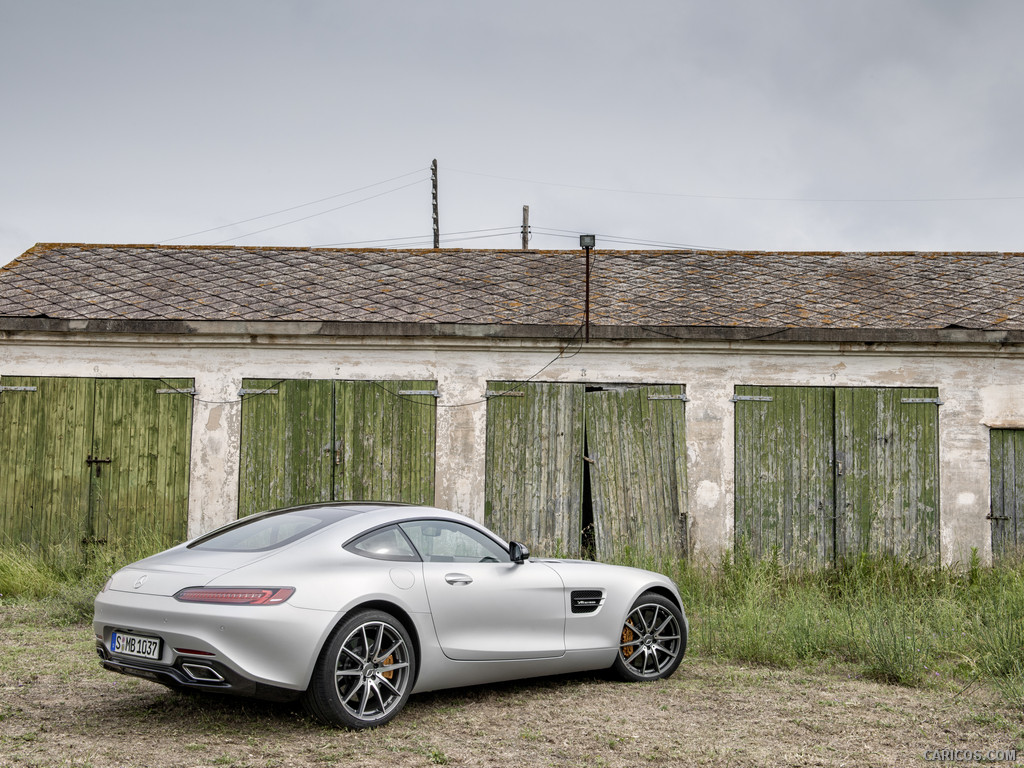 2016 Mercedes-AMG GT Designo (Iridium Silver Magno) - Rear