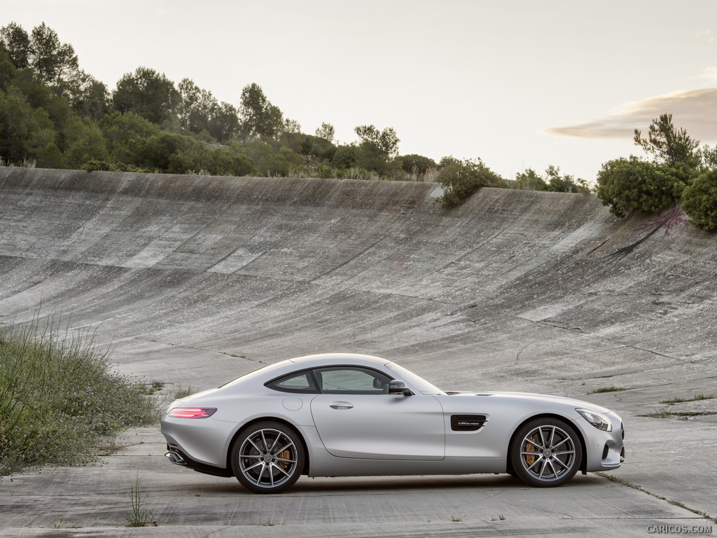 2016 Mercedes-AMG GT Designo (Iridium Silver Magno) - Side