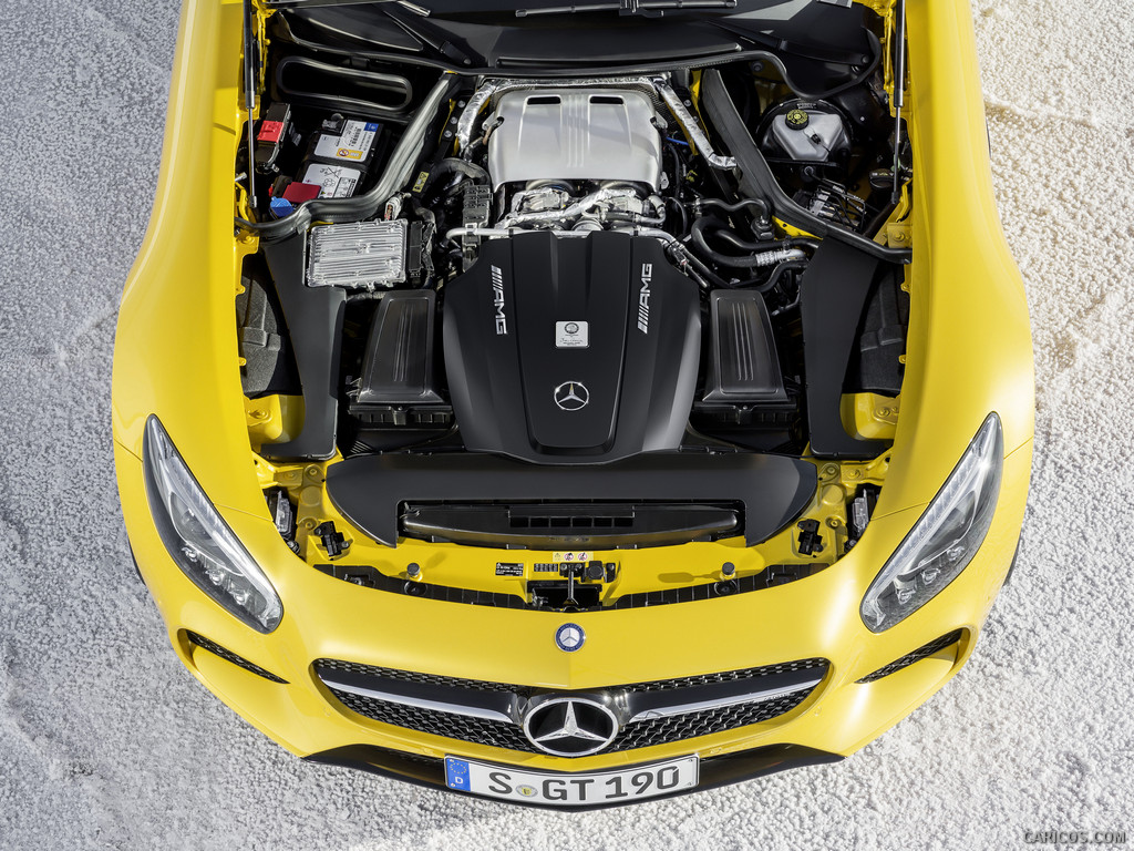 2016 Mercedes-AMG GT Exterior Night Package (Solarbeam) - Engine