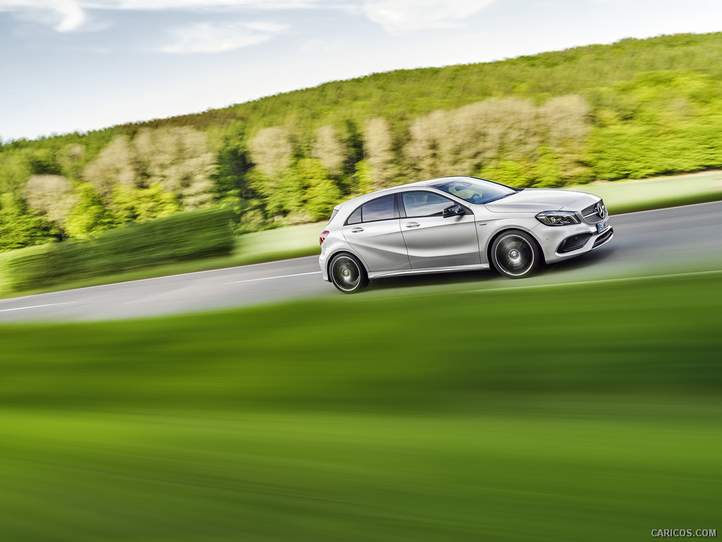 2016 Mercedes-Benz A-Class A 250 Sport AMG Line (Polar Silver) - Side