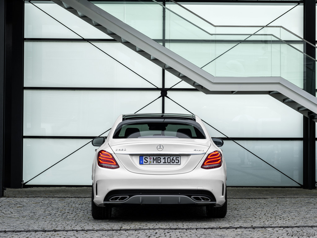 2016 Mercedes-Benz C450 AMG 4MATIC (Diamond White) - Rear