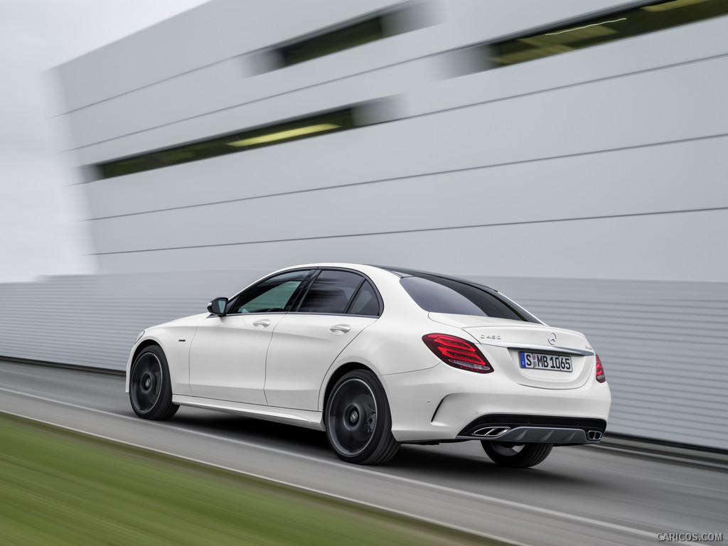 2016 Mercedes-Benz C450 AMG 4MATIC (Diamond White) - Rear