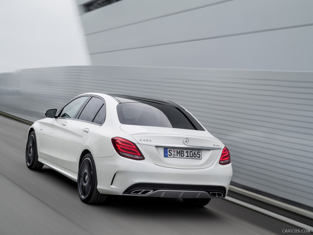 2016 Mercedes-Benz C450 AMG 4MATIC (Diamond White) - Rear