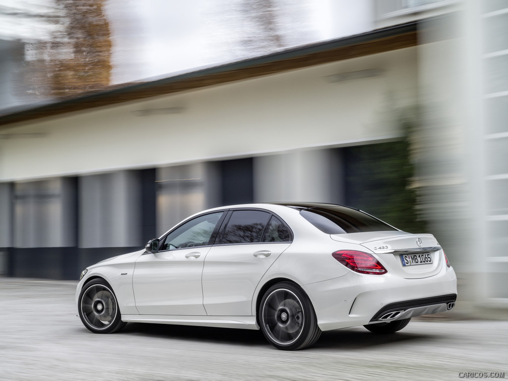 2016 Mercedes-Benz C450 AMG 4MATIC (Diamond White) - Side