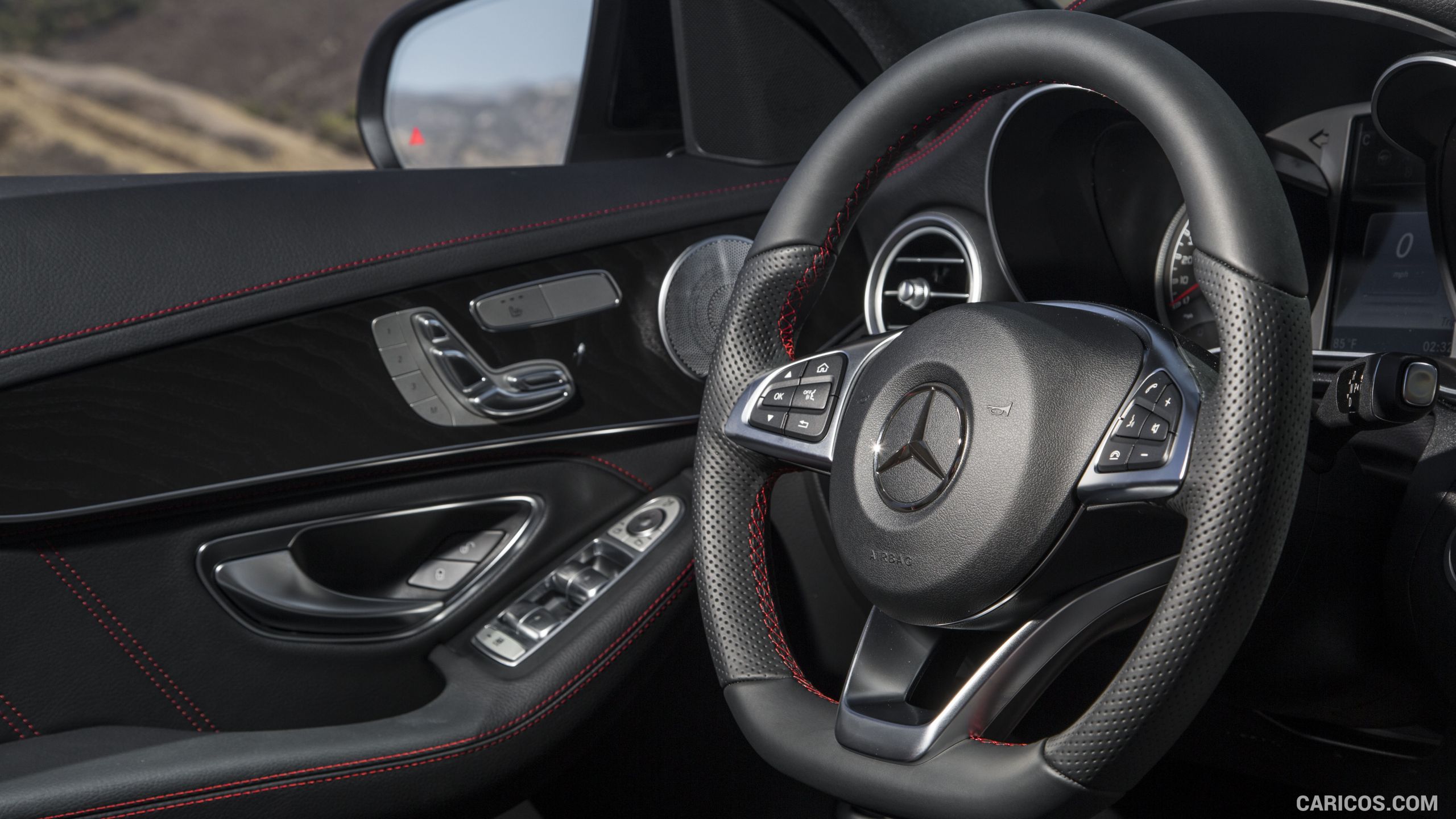 2016 Mercedes-Benz C450 AMG Sedan (US-Spec) - Interior, Steering Wheel, #101 of 122