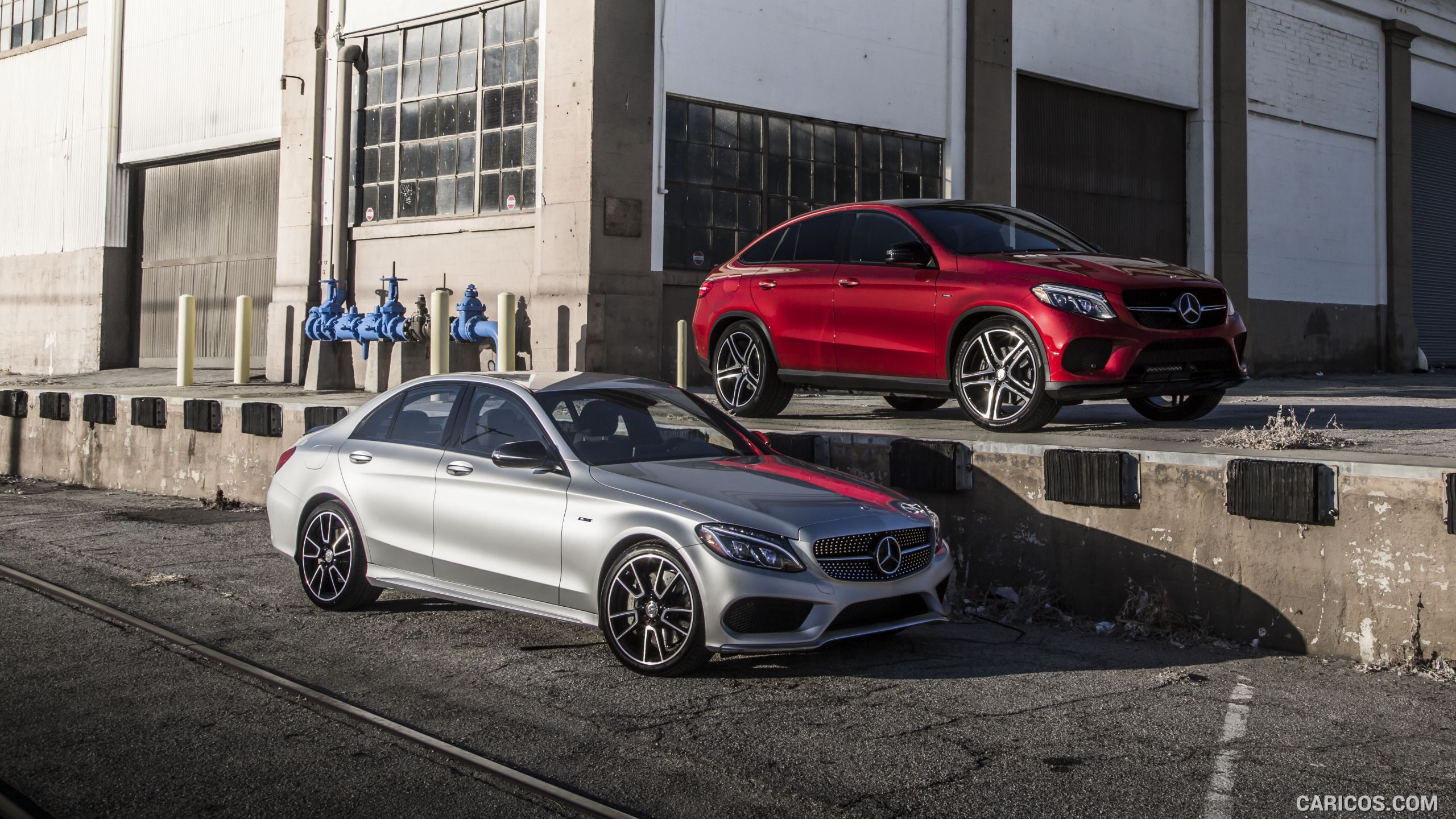 2016 Mercedes-Benz C450 AMG Sedan (US-Spec) and Mercedes-Benz GLE 450 AMG Coupe - Front, #47 of 122