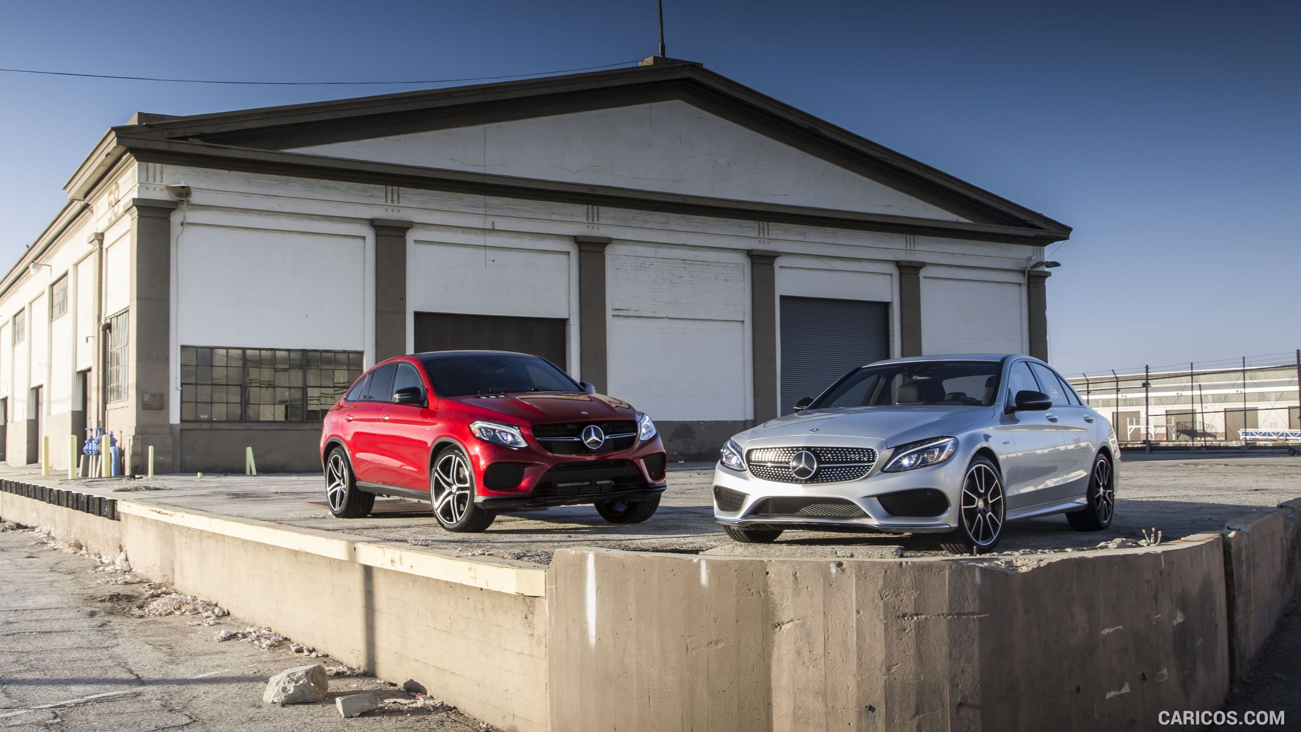 2016 Mercedes-Benz C450 AMG Sedan (US-Spec) and Mercedes-Benz GLE 450 AMG Coupe - Front, #48 of 122