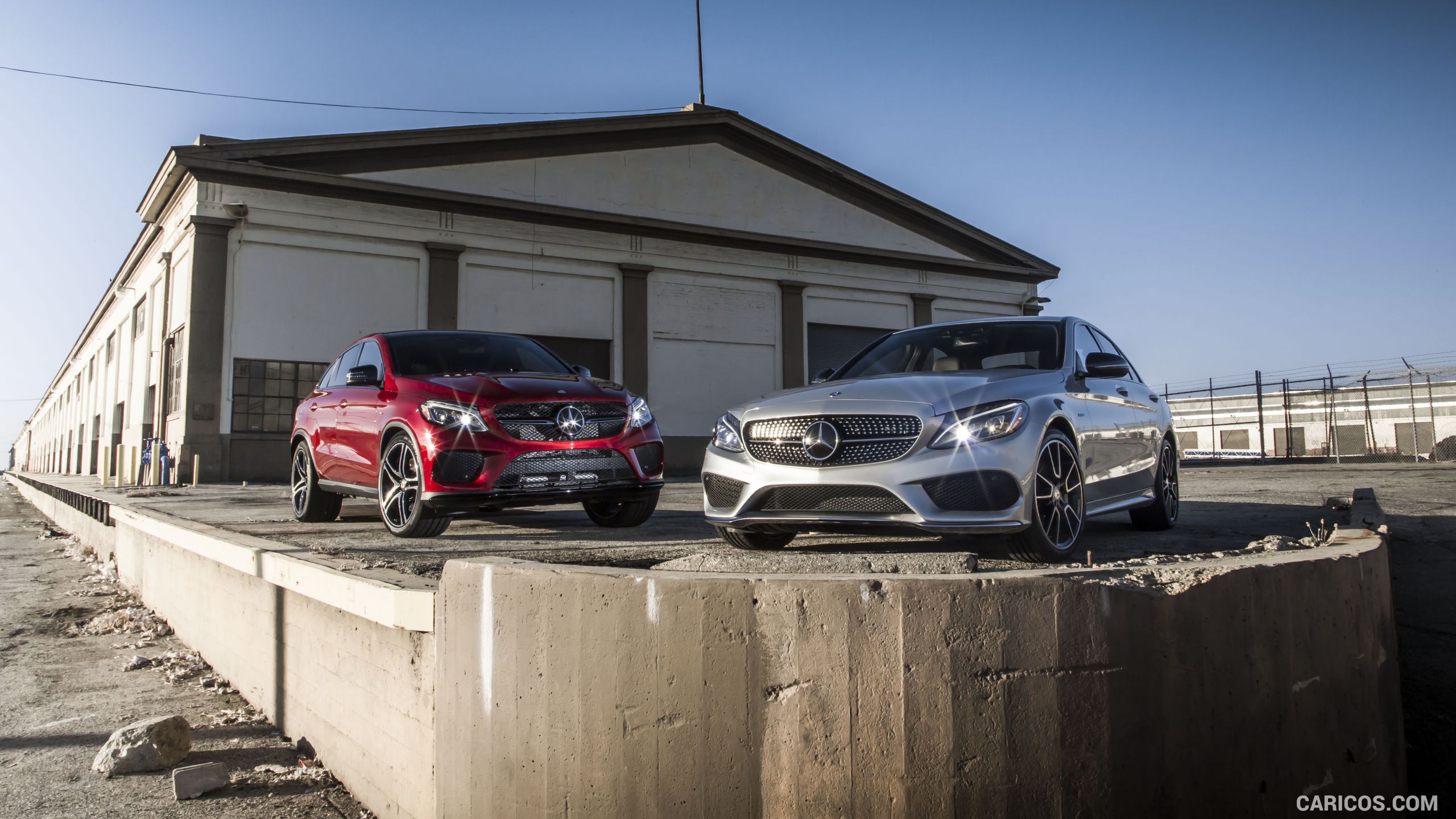 2016 Mercedes-Benz C450 AMG Sedan (US-Spec) and Mercedes-Benz GLE 450 AMG Coupe - Front, #49 of 122