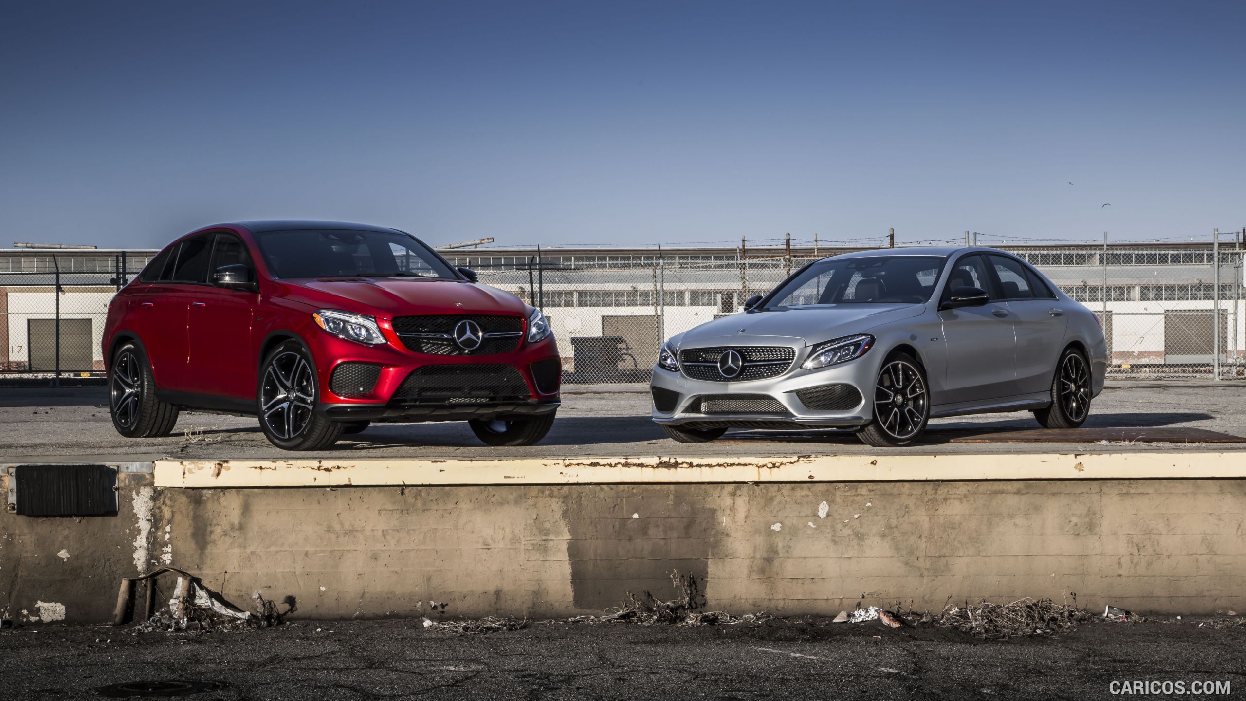 2016 Mercedes-Benz C450 AMG Sedan (US-Spec) and Mercedes-Benz GLE 450 AMG Coupe - Front, #50 of 122