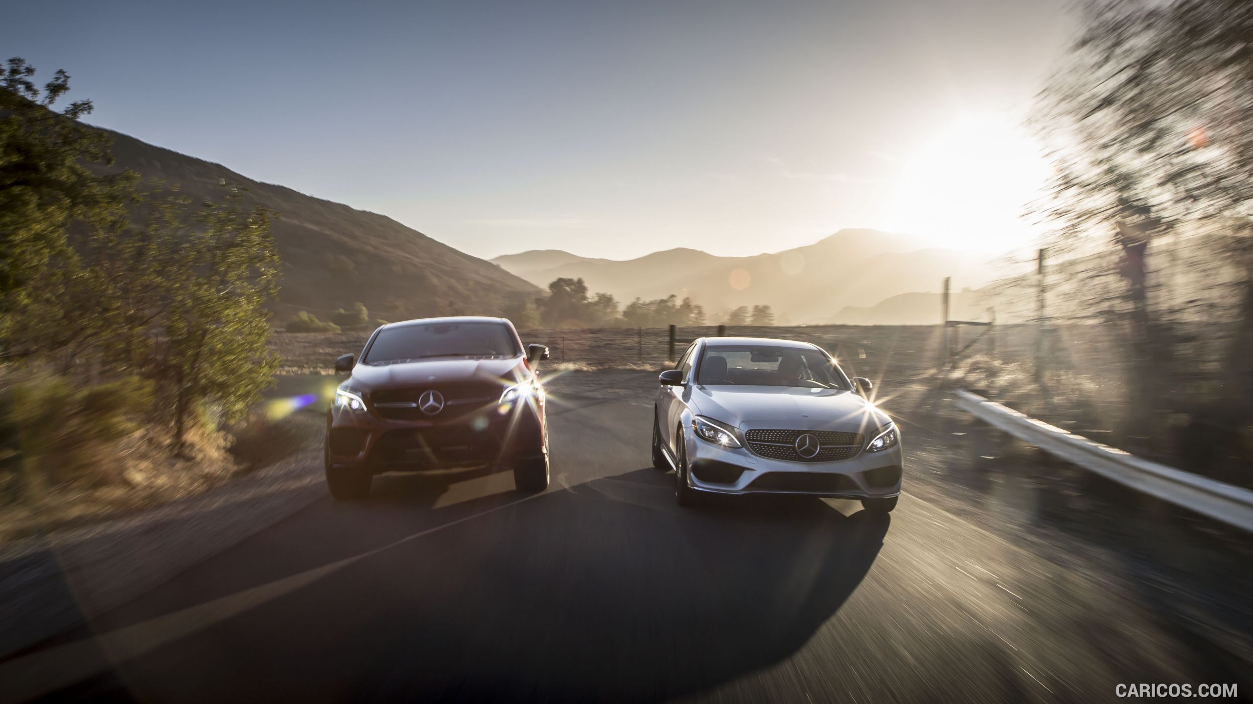 2016 Mercedes-Benz C450 AMG Sedan (US-Spec) and Mercedes-Benz GLE 450 AMG Coupe - Front, #79 of 122