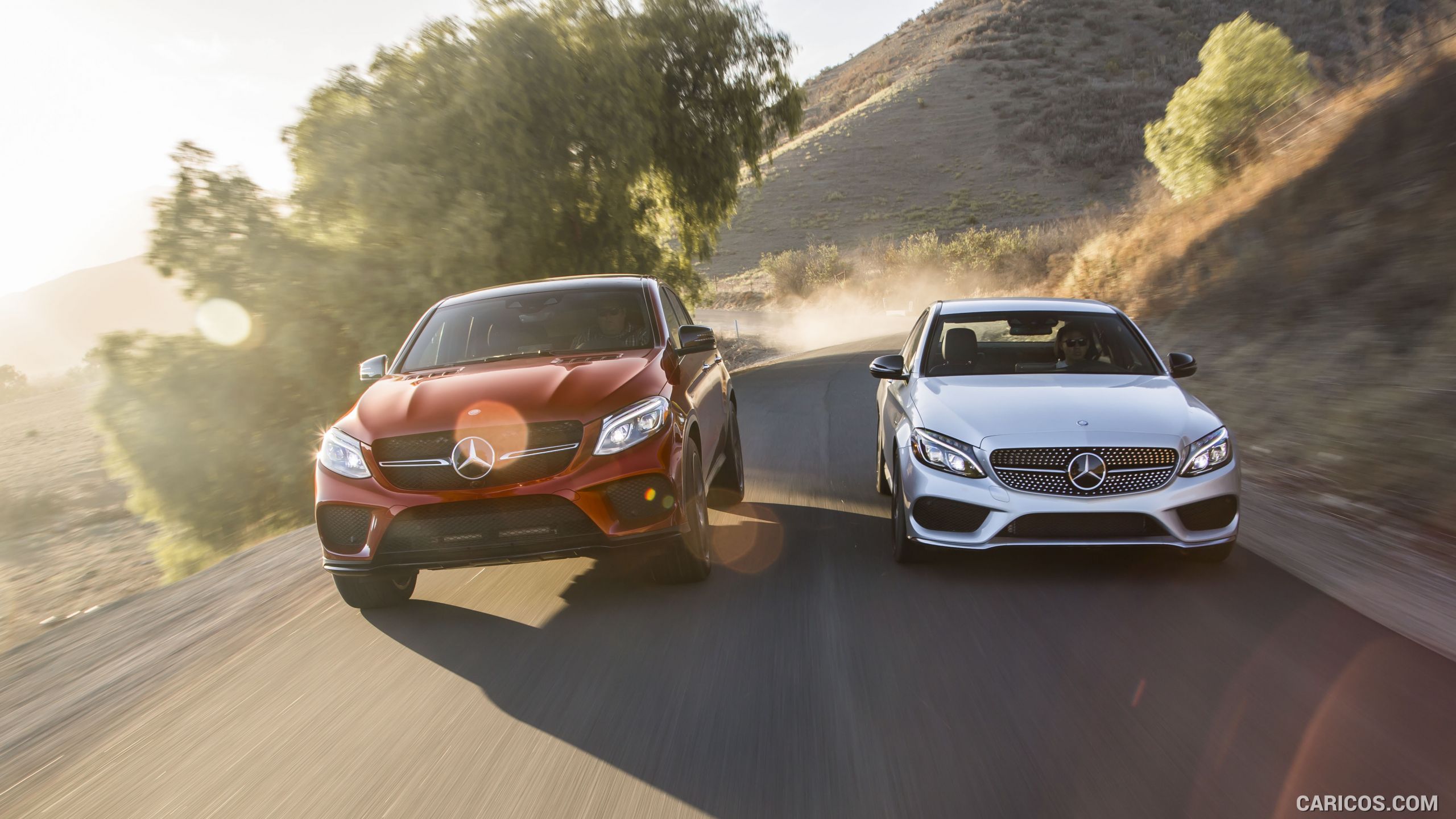2016 Mercedes-Benz C450 AMG Sedan (US-Spec) and Mercedes-Benz GLE 450 AMG Coupe - Front, #80 of 122