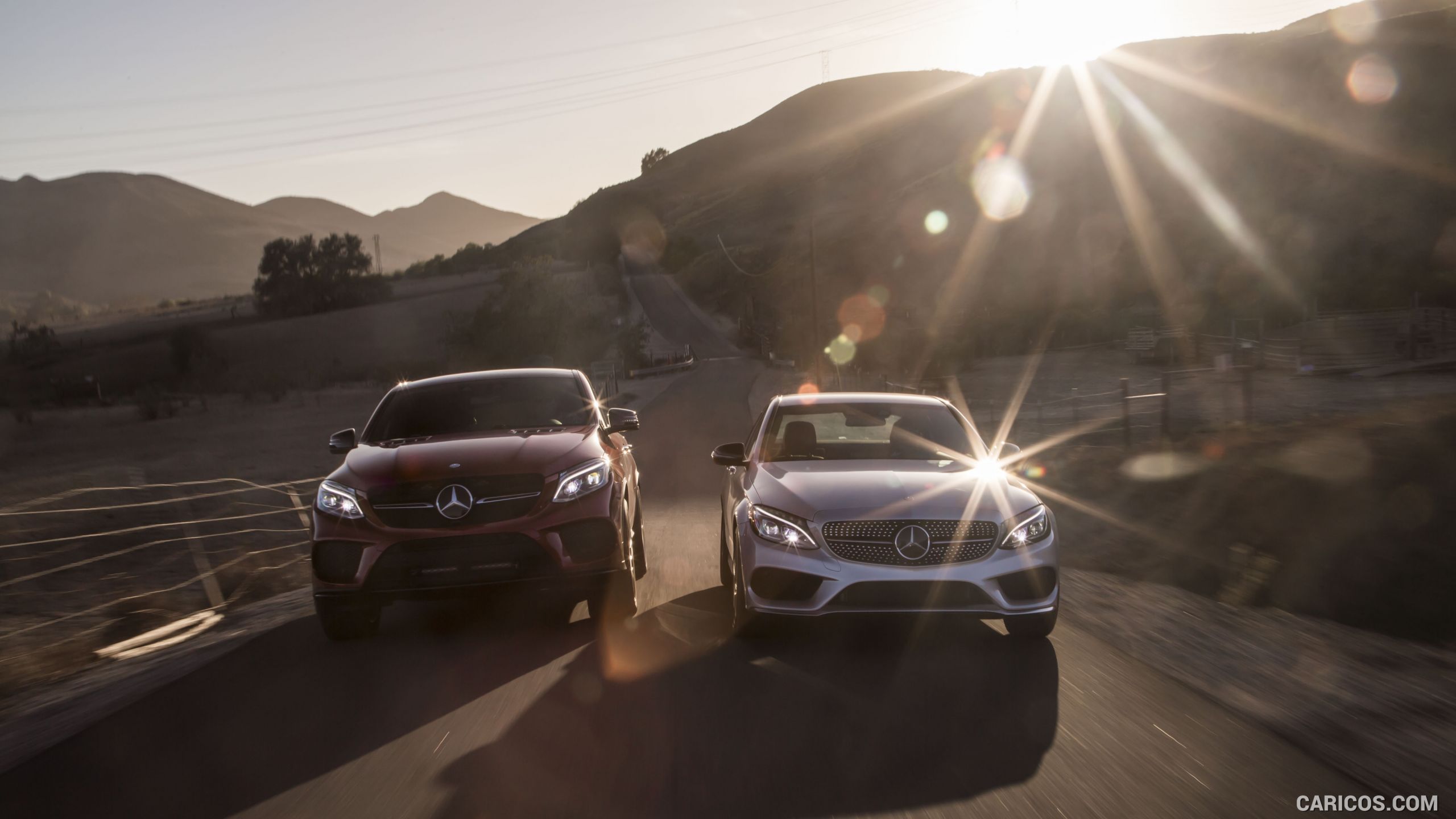 2016 Mercedes-Benz C450 AMG Sedan (US-Spec) and Mercedes-Benz GLE 450 AMG Coupe - Front, #81 of 122