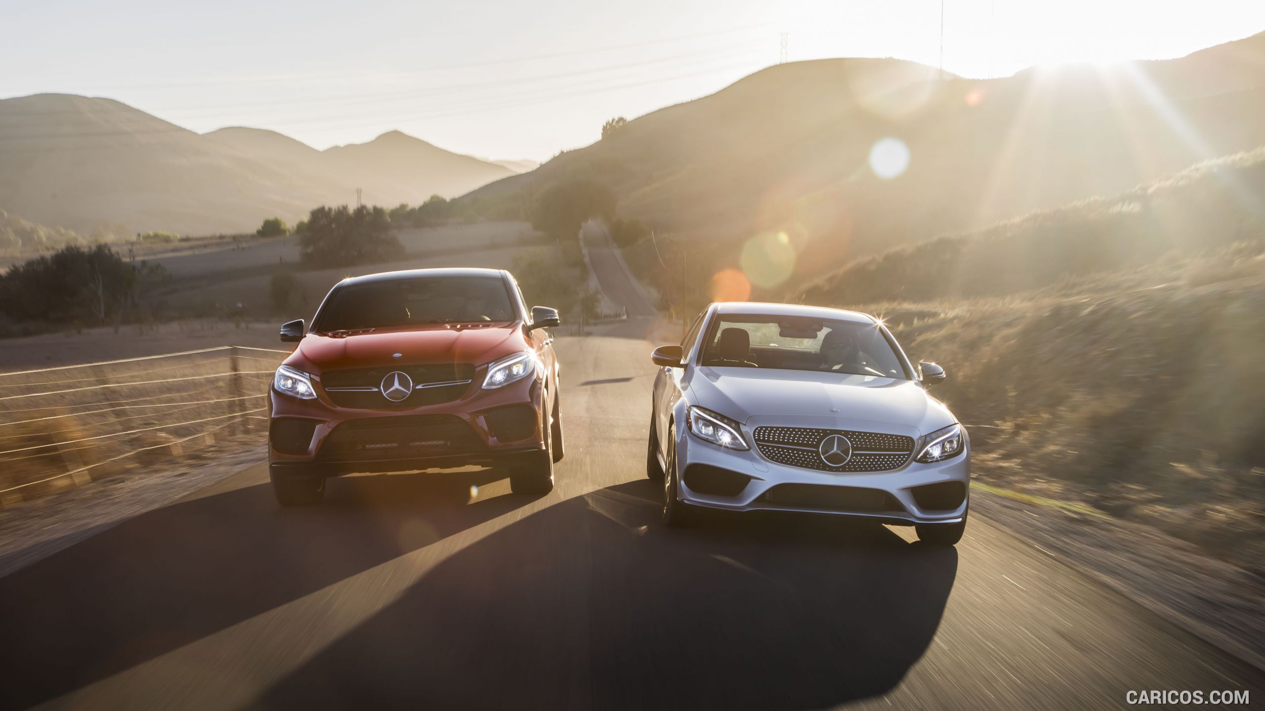 2016 Mercedes-Benz C450 AMG Sedan (US-Spec) and Mercedes-Benz GLE 450 AMG Coupe - Front, #82 of 122