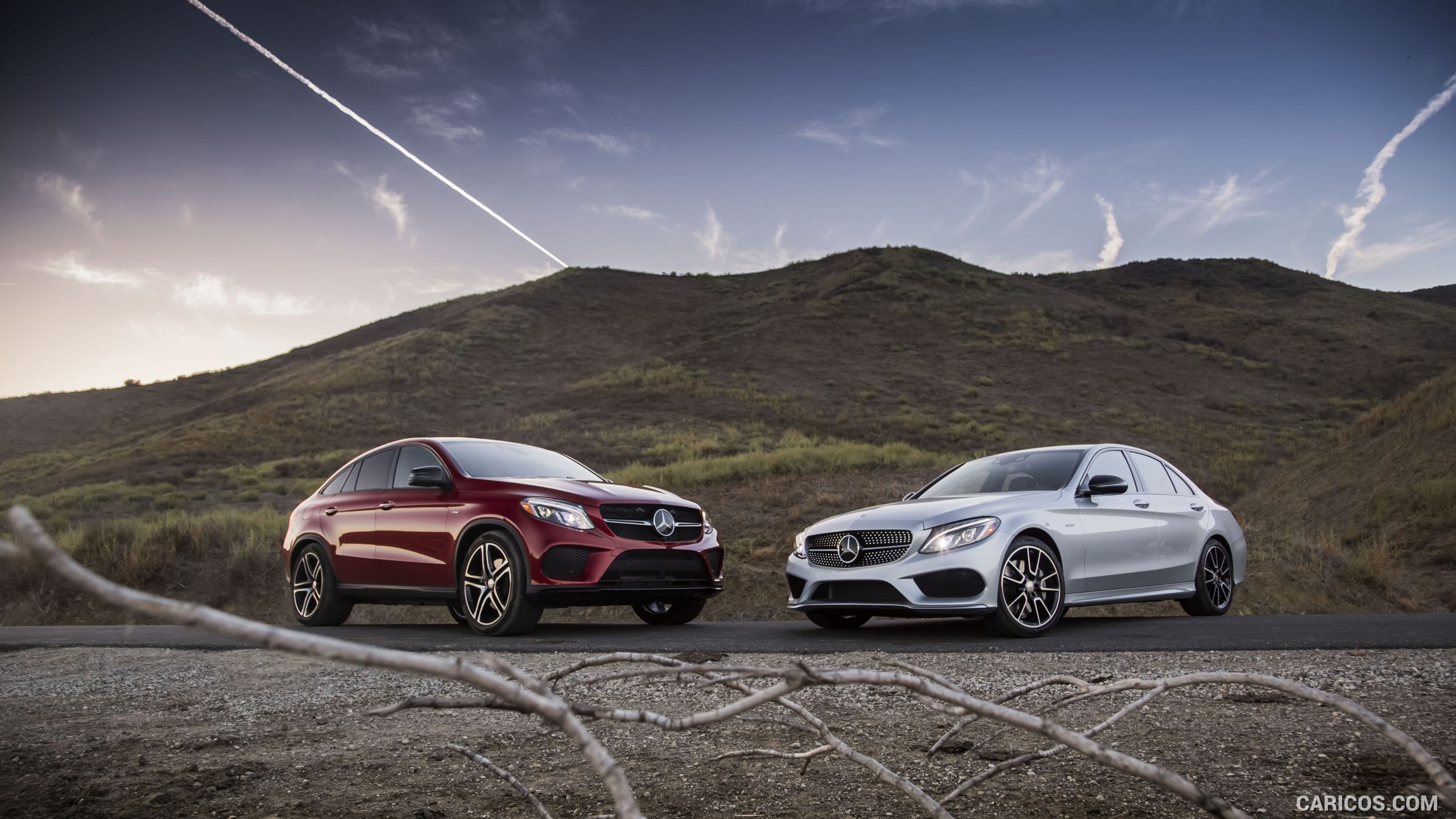 2016 Mercedes-Benz C450 AMG Sedan (US-Spec) and Mercedes-Benz GLE 450 AMG Coupe - Front, #87 of 122