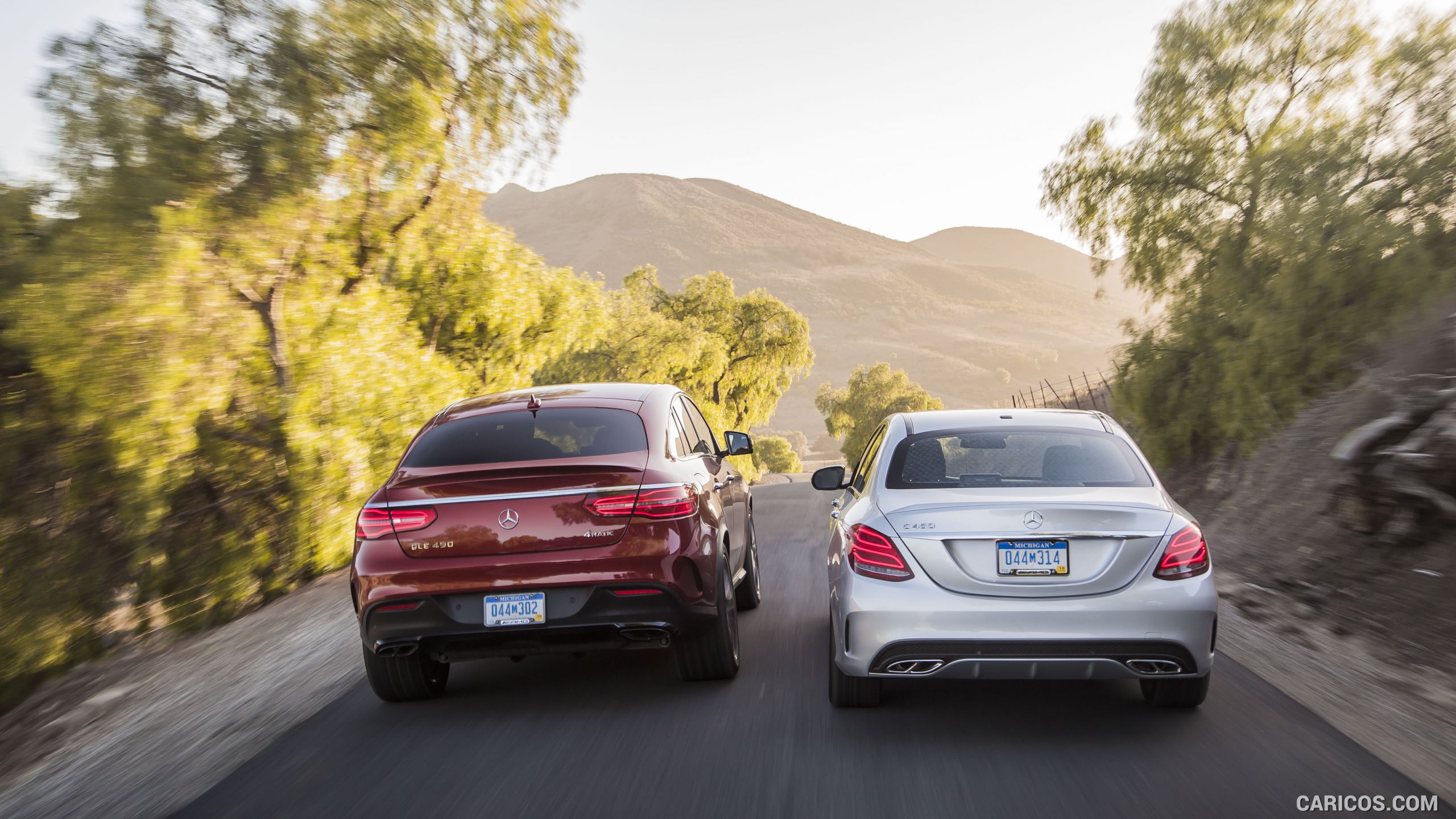 2016 Mercedes-Benz C450 AMG Sedan (US-Spec) and Mercedes-Benz GLE 450 AMG Coupe - Rear, #84 of 122
