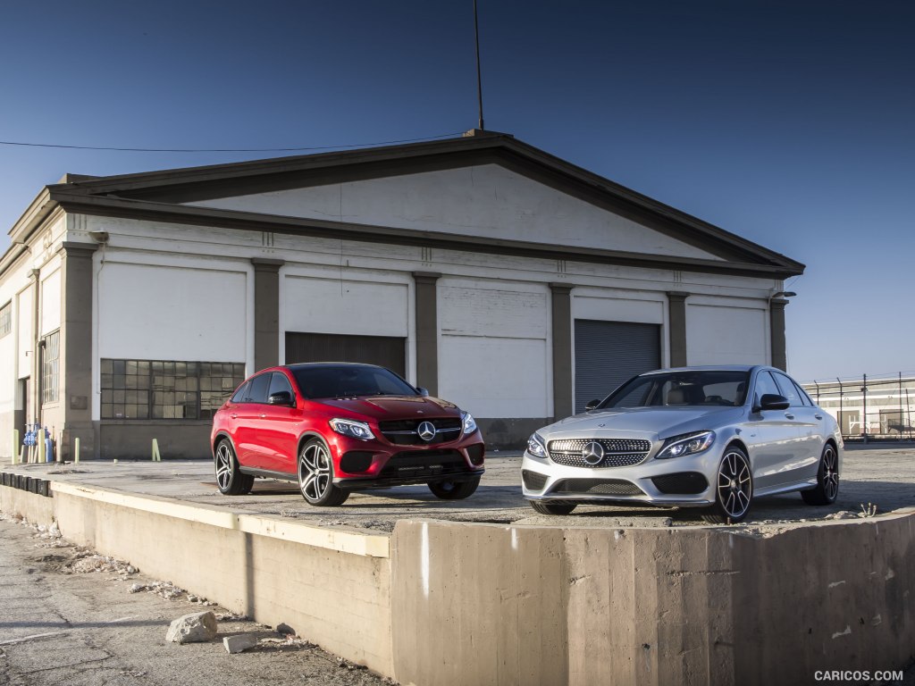 2016 Mercedes-Benz C450 AMG Sedan (US-Spec) and Mercedes-Benz GLE 450 AMG Coupe - Front