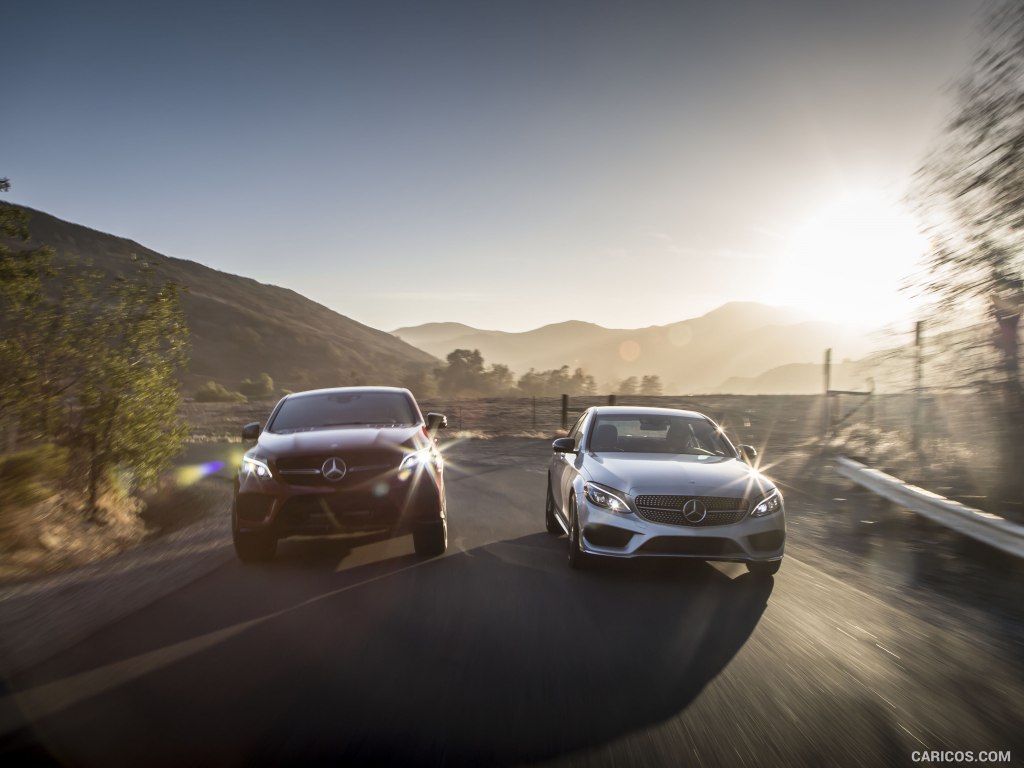 2016 Mercedes-Benz C450 AMG Sedan (US-Spec) and Mercedes-Benz GLE 450 AMG Coupe - Front