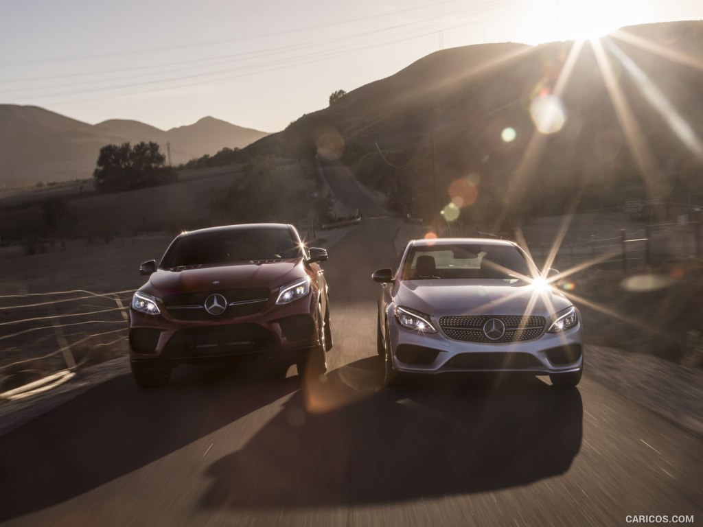 2016 Mercedes-Benz C450 AMG Sedan (US-Spec) and Mercedes-Benz GLE 450 AMG Coupe - Front