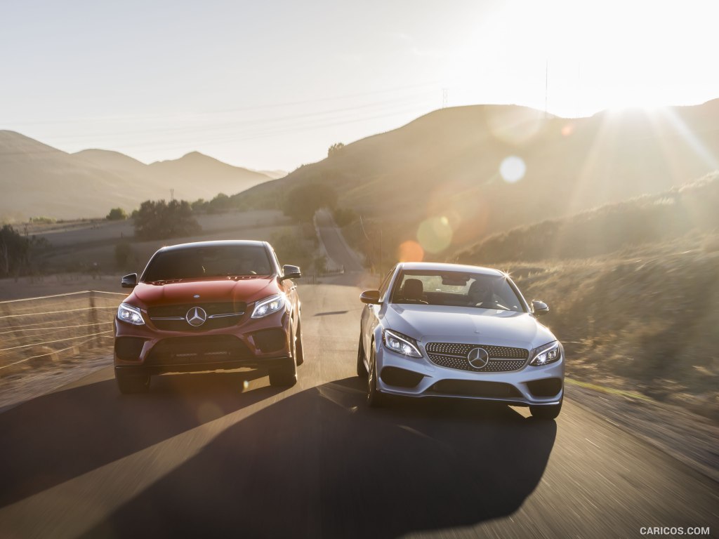 2016 Mercedes-Benz C450 AMG Sedan (US-Spec) and Mercedes-Benz GLE 450 AMG Coupe - Front