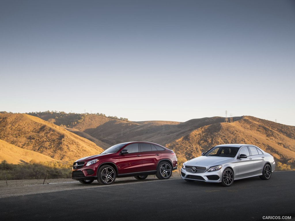 2016 Mercedes-Benz C450 AMG Sedan (US-Spec) and Mercedes-Benz GLE 450 AMG Coupe - Front