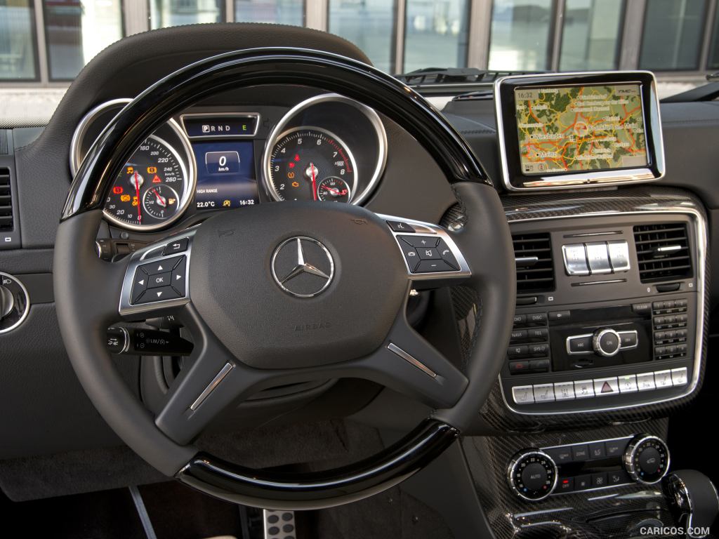 2016 Mercedes-Benz G-Class G500, exterior (Designo Mysticred Bright) - Interior