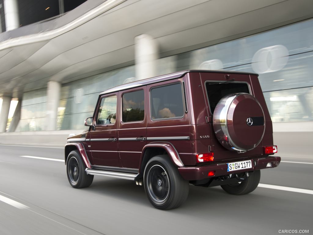 2016 Mercedes-Benz G-Class G500, exterior (Designo Mysticred Bright) - Rear