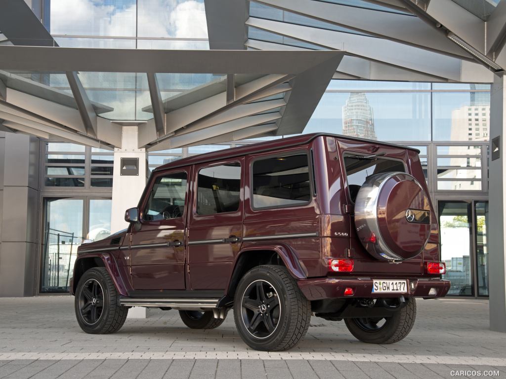 2016 Mercedes-Benz G-Class G500, exterior (Designo Mysticred Bright) - Rear