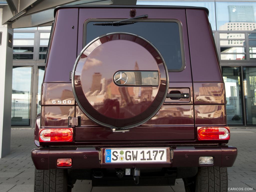 2016 Mercedes-Benz G-Class G500, exterior (Designo Mysticred Bright) - Rear