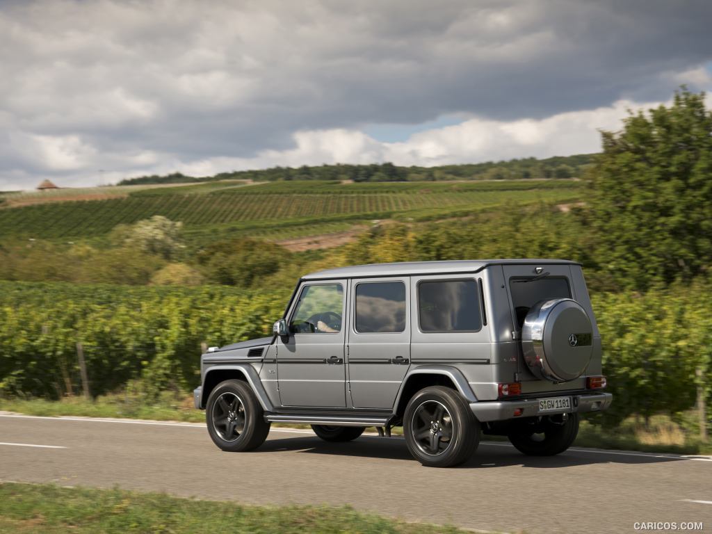 2016 Mercedes-Benz G-Class G500 in Designo Platin Magno - Rear