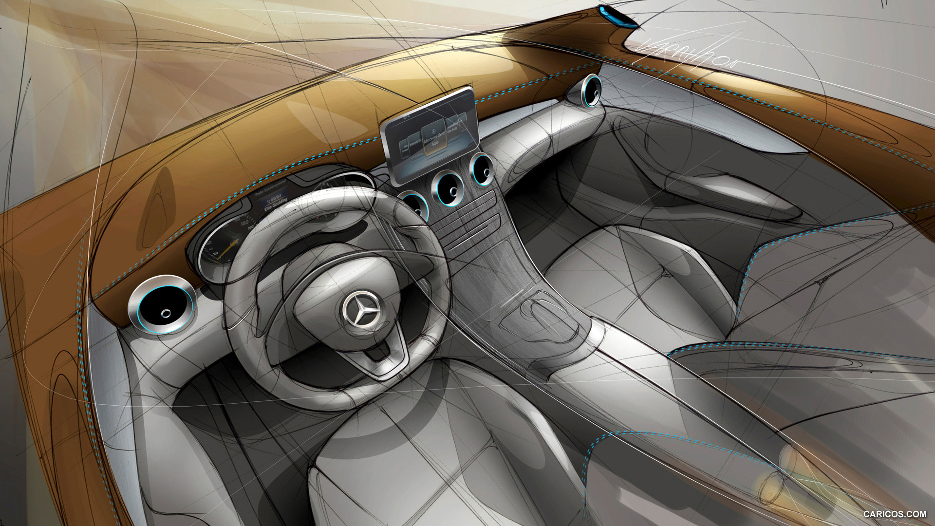 2016 Mercedes-Benz GLC-Class  - Design Sketch, #182 of 254