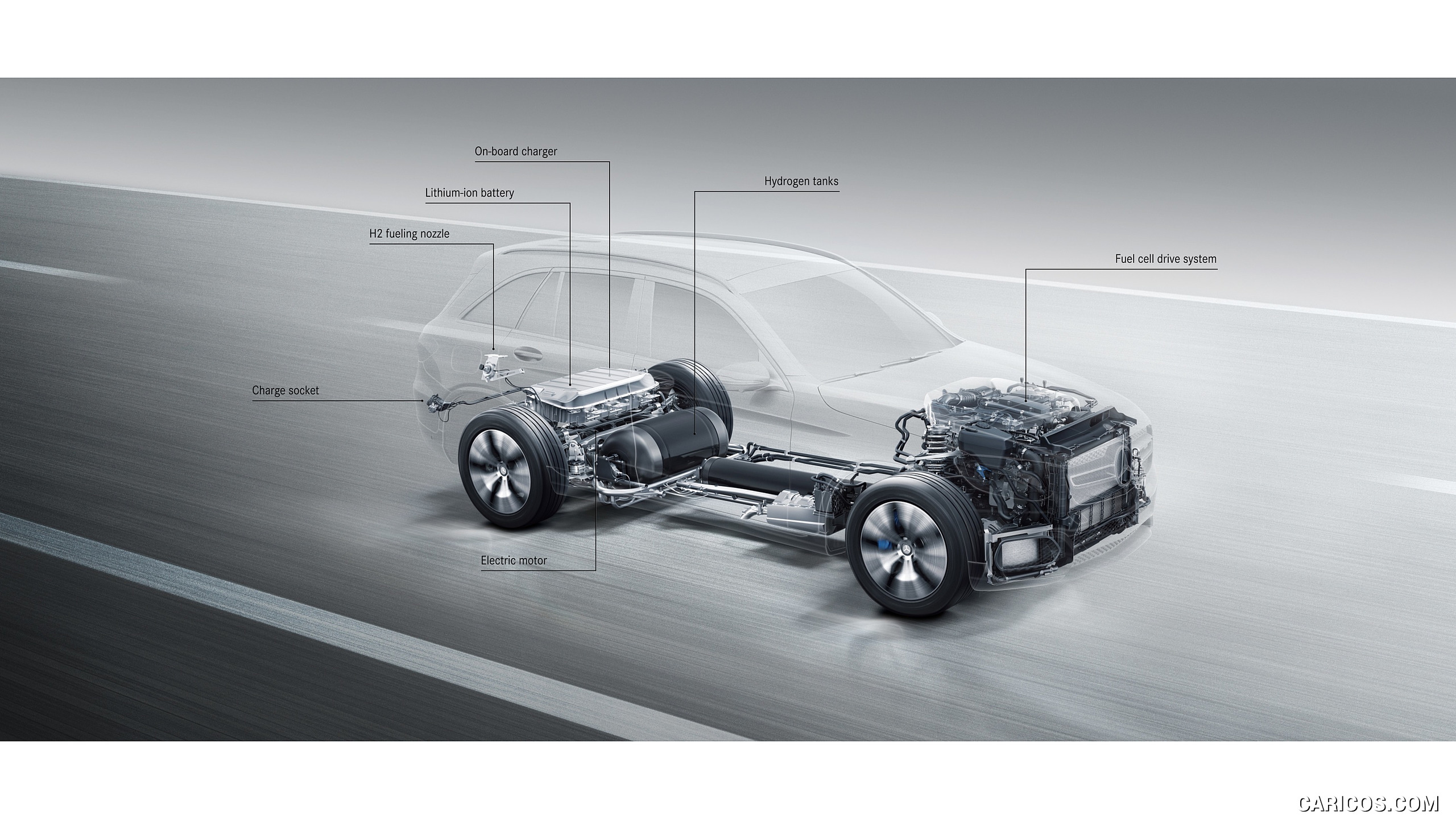 2016 Mercedes-Benz GLC F-Cell Plug-In Concept - Technical Drawing, #13 of 20