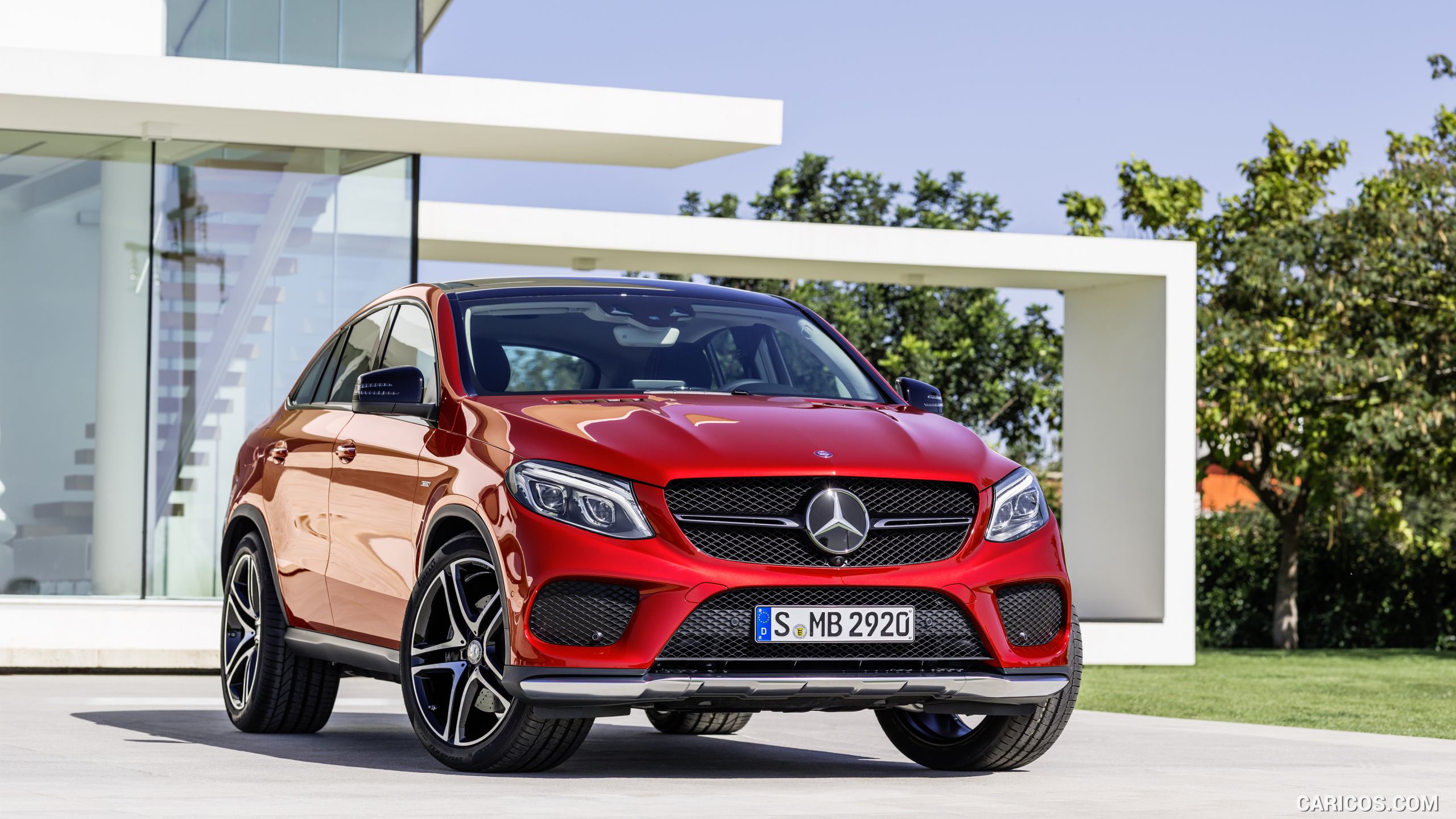 2016 Mercedes-Benz GLE 450 AMG Coupe 4MATIC (Designo Hyacinth Red Metallic) - Front, #1 of 115