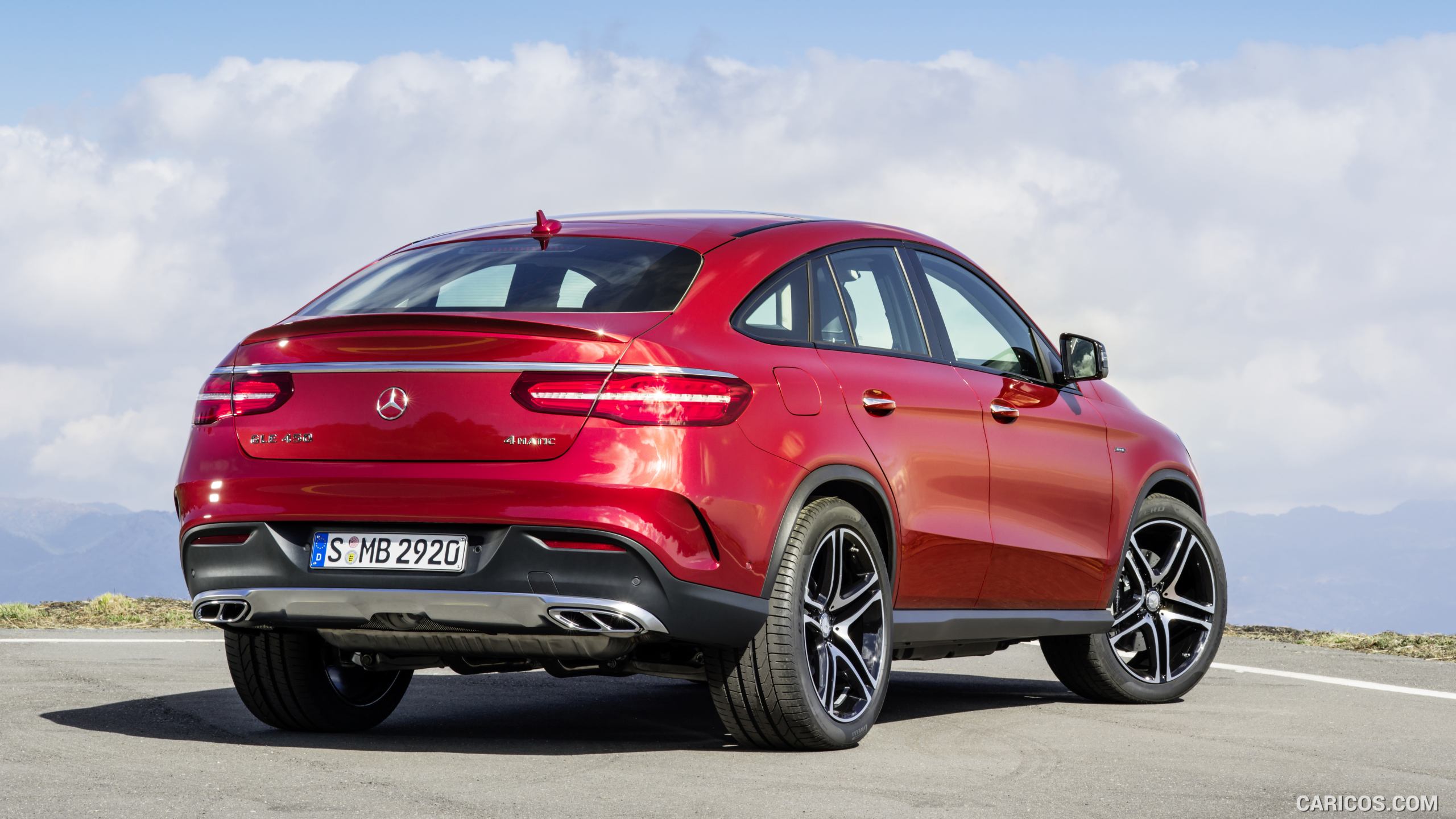 2016 Mercedes-Benz GLE 450 AMG Coupe 4MATIC (Designo Hyacinth Red Metallic) - Rear, #33 of 115