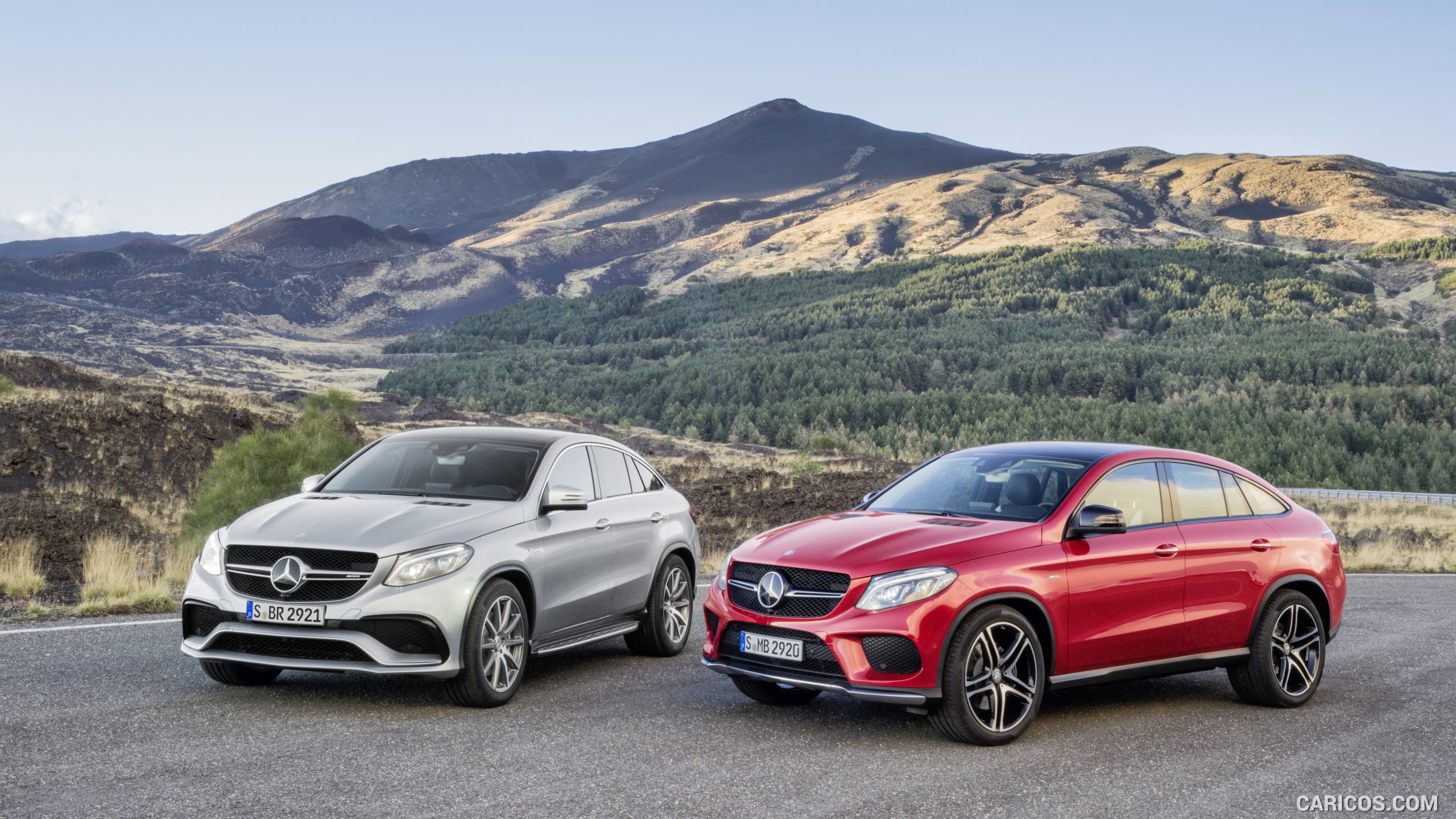 2016 Mercedes-Benz GLE 450 AMG Coupe 4MATIC (Designo Hyacinth Red Metallic) and Mercedes-AMG GLE 63 Coupé - Front, #28 of 115