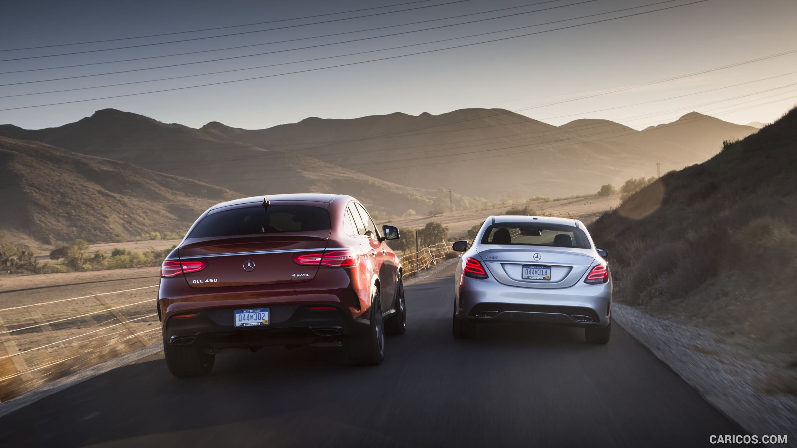 2016 Mercedes-Benz GLE 450 AMG Coupe 4MATIC (US-Spec) and C450 AMG - Rear, #92 of 115